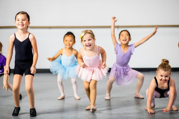 PHOTO OF HAPPY CHILDREN IN A DANCE CLASS