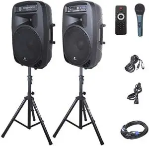 PRORECK Party 15 Portable 15-Inch 2000 Watt 2-Way