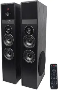 Rockville TM80B Black Home Theater System Tower Speakers