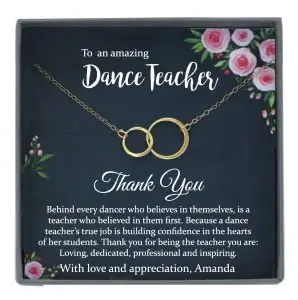 2 Interlocking Circles Necklace