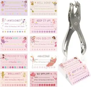 200 Rewards Punch Cards for Kids