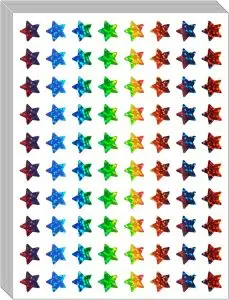 2400Pcs Small Star Stickers for Kids