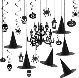 27 Pcs Halloween Hanging Swirl Decorations