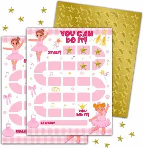 Ballerina Reward Chart for Kids