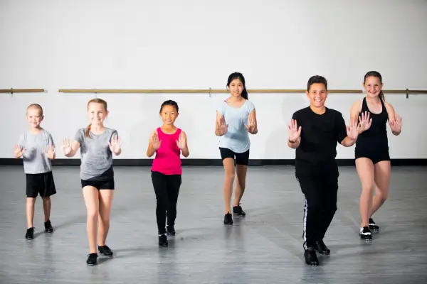 Children tap dancing