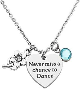 Eilygen Dancer Gift Dance Girl Necklace