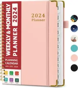 2024 Planner - Weekly and Monthly Planner Spiral Bound