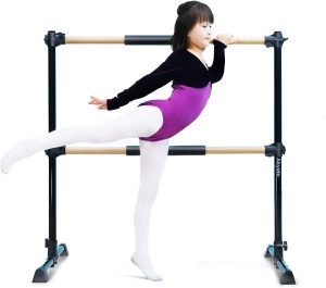 Akyate Portable, Adjustable Height, 4ft Freestanding Double Ballet Barre