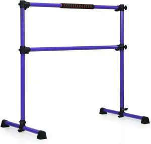 GOFLAME 4FT Freestanding Portable Double Ballet Barre