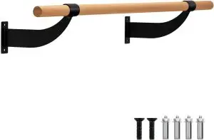 GYMAX Wall Mounted Ballet Barre