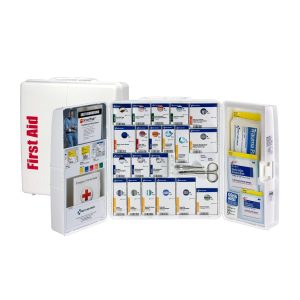 First Aid Only Large Plastic First Aid Cabinet with Medications, 245 Pieces