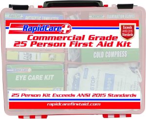 Rapid Care 839-1-12AN Premium Commercial Grade 25 Person First Aid Kit
