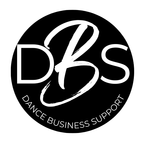 Dance Business Support Black Round Logo